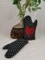 Preview: Ofenhandschuh Totenkopf Rot
