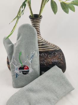 Ofenhandschuh Kirsche