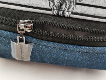 Preview: Leckerlibeutel Beard Skull Blue