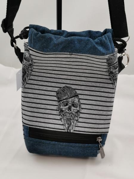 Leckerlibeutel Beard Skull Blue